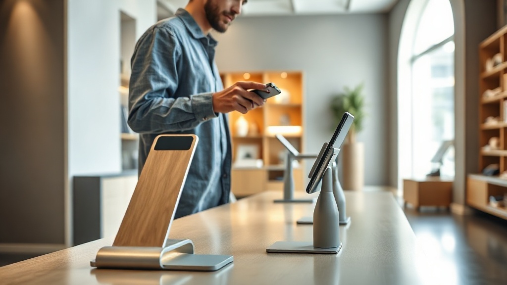 Vantagens de um design funcional e materiais adequados na exposição de smartphones