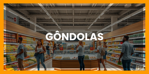 Gôndolas para Ponto de Venda